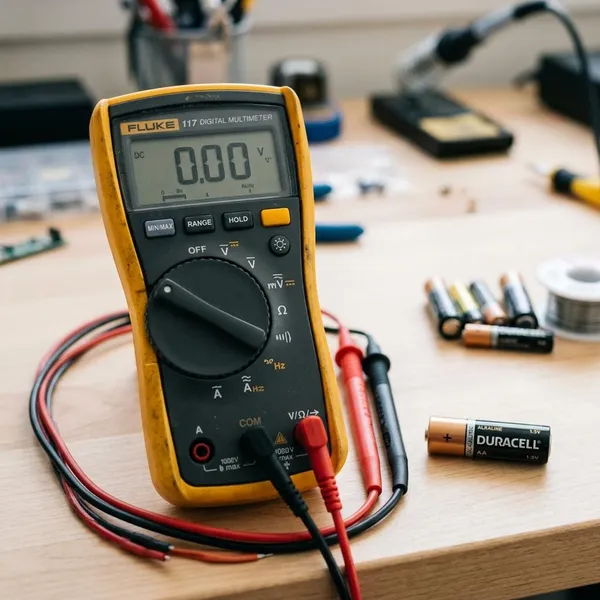1 5v batterie messen mit multimeter
