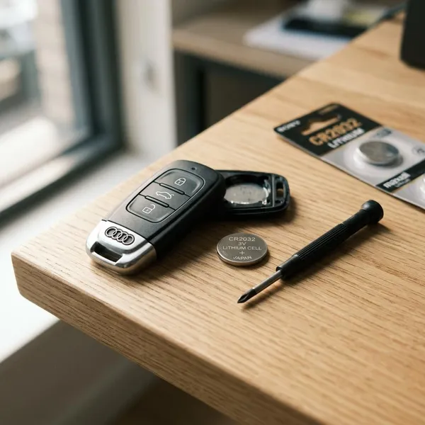 Wie Sie den Audi bei leerer Schlüsselbatterie öffnen