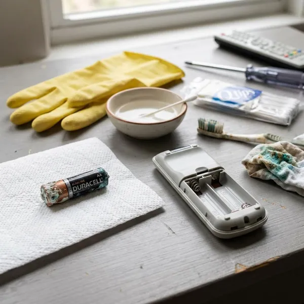 Ausgelaufene Batterien richtig entsorgen