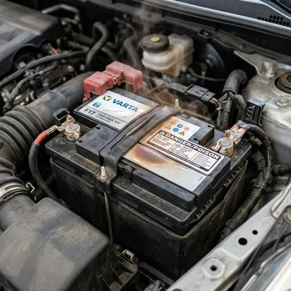batterie wird heiß