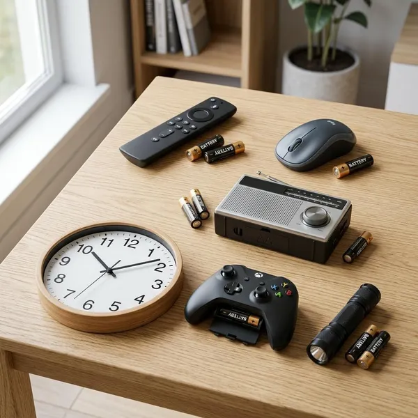 Typische Geräte für AA Batterien