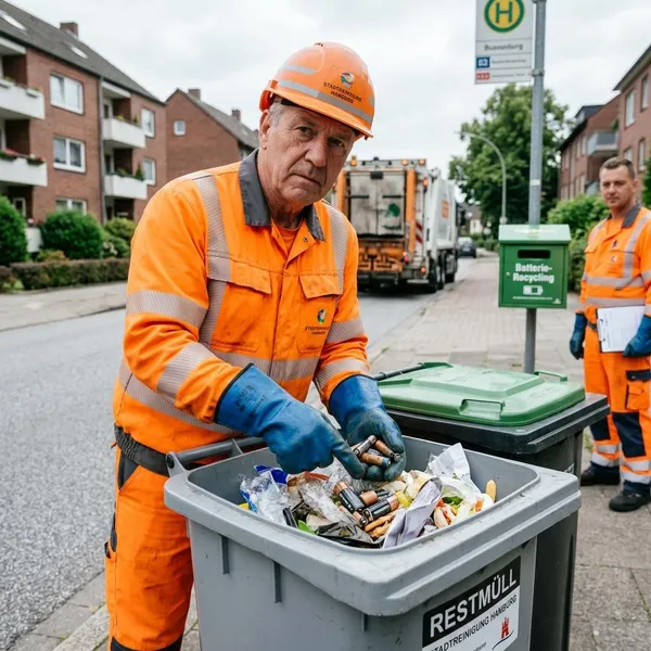 Welche Strafe bei Batterien im Restmüll droht