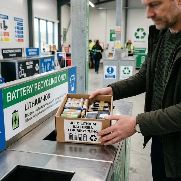 Wo man Lithium-Batterien abgeben kann