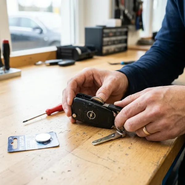 opel schlüssel batterie wechseln