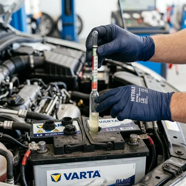 Säuredichte der Batterie richtig messen