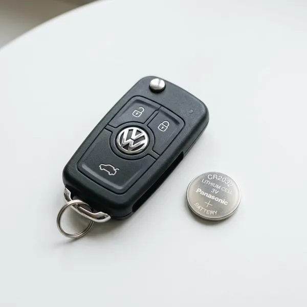Woran man eine leere VW Schlüssel Batterie erkennt