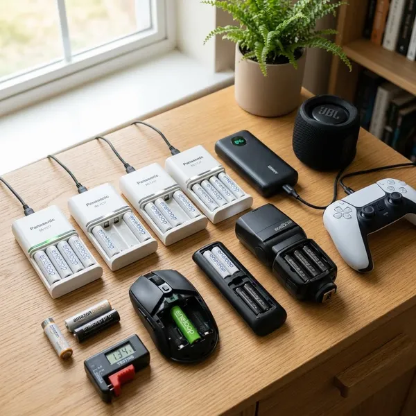 wiederaufladbare batterien test